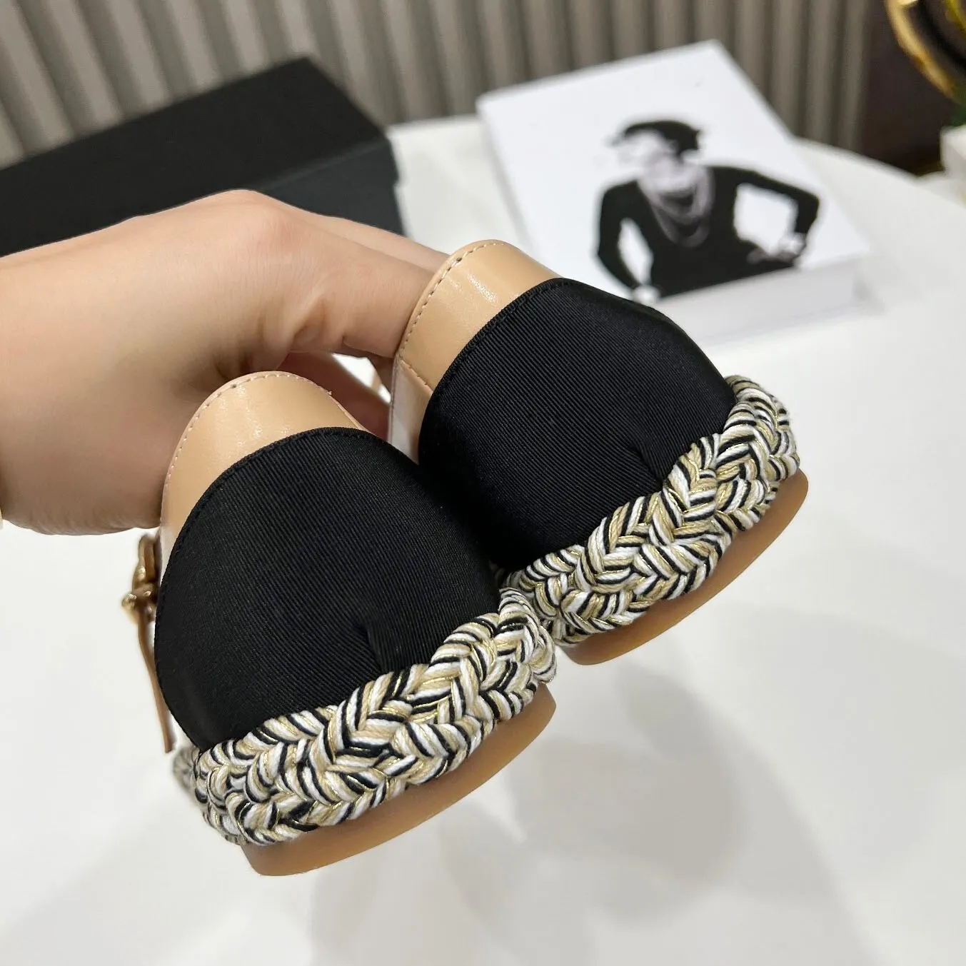 WomenLoafers Really Sheepskin Flat Espadrille  Mary Janes Shoes