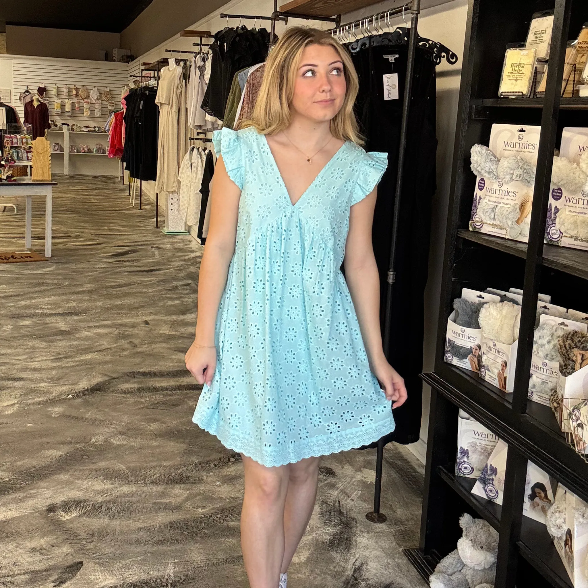Write It Down Eyelet Dress