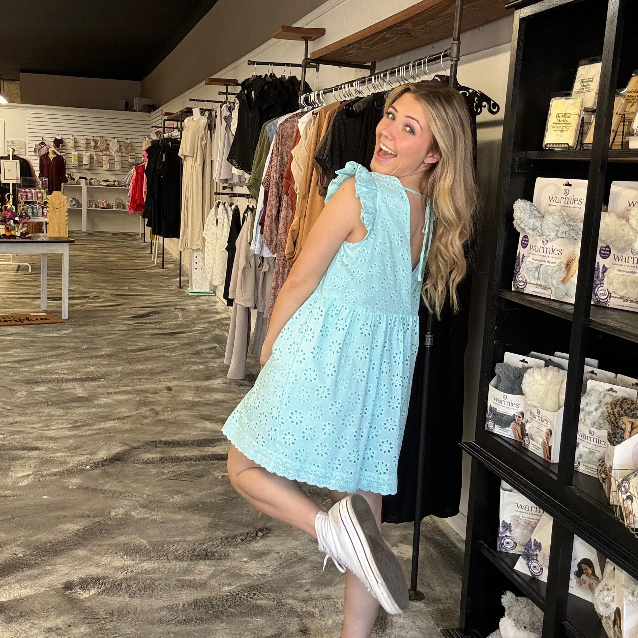 Write It Down Eyelet Dress