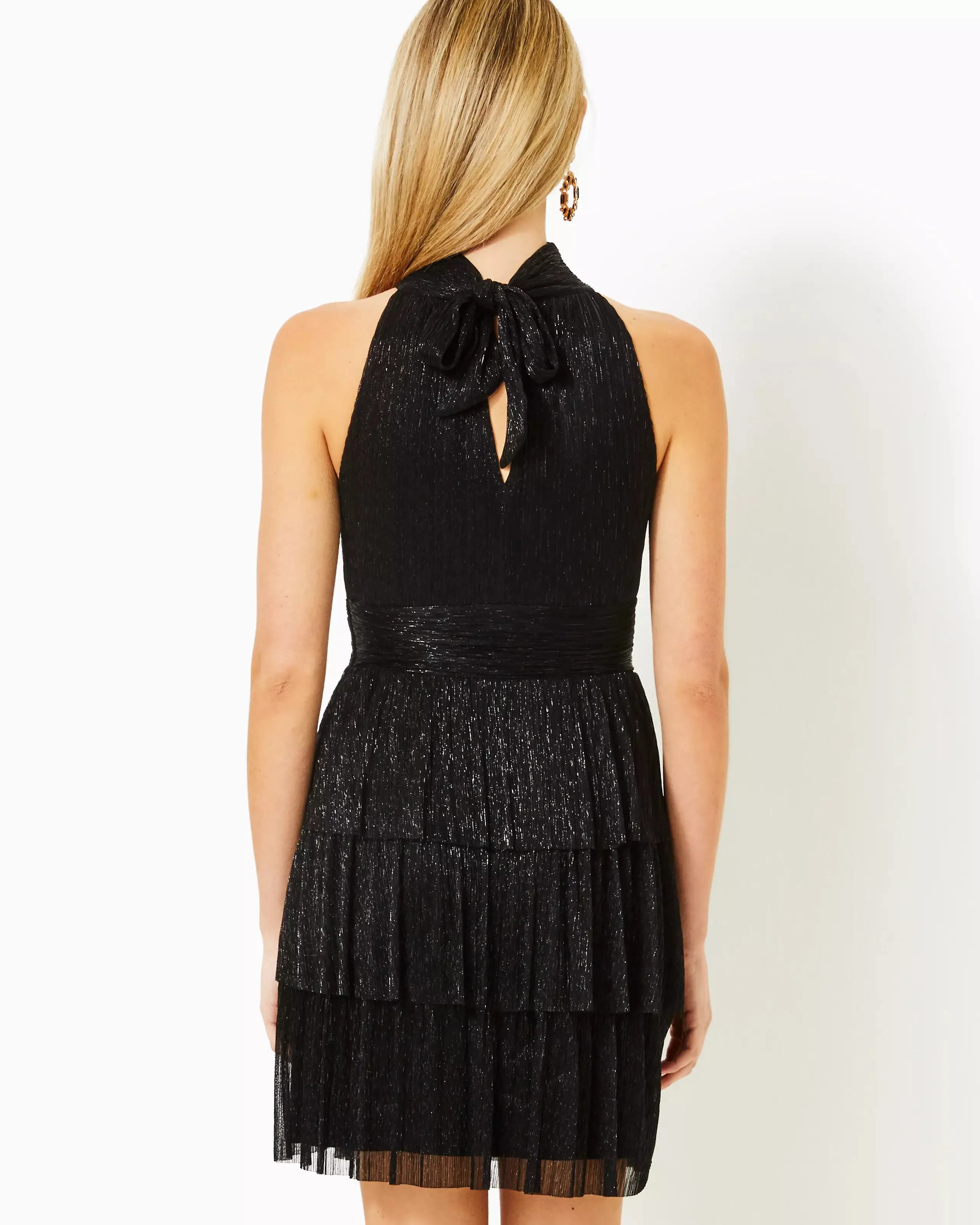 Wyn Dress (Noir Metallic)