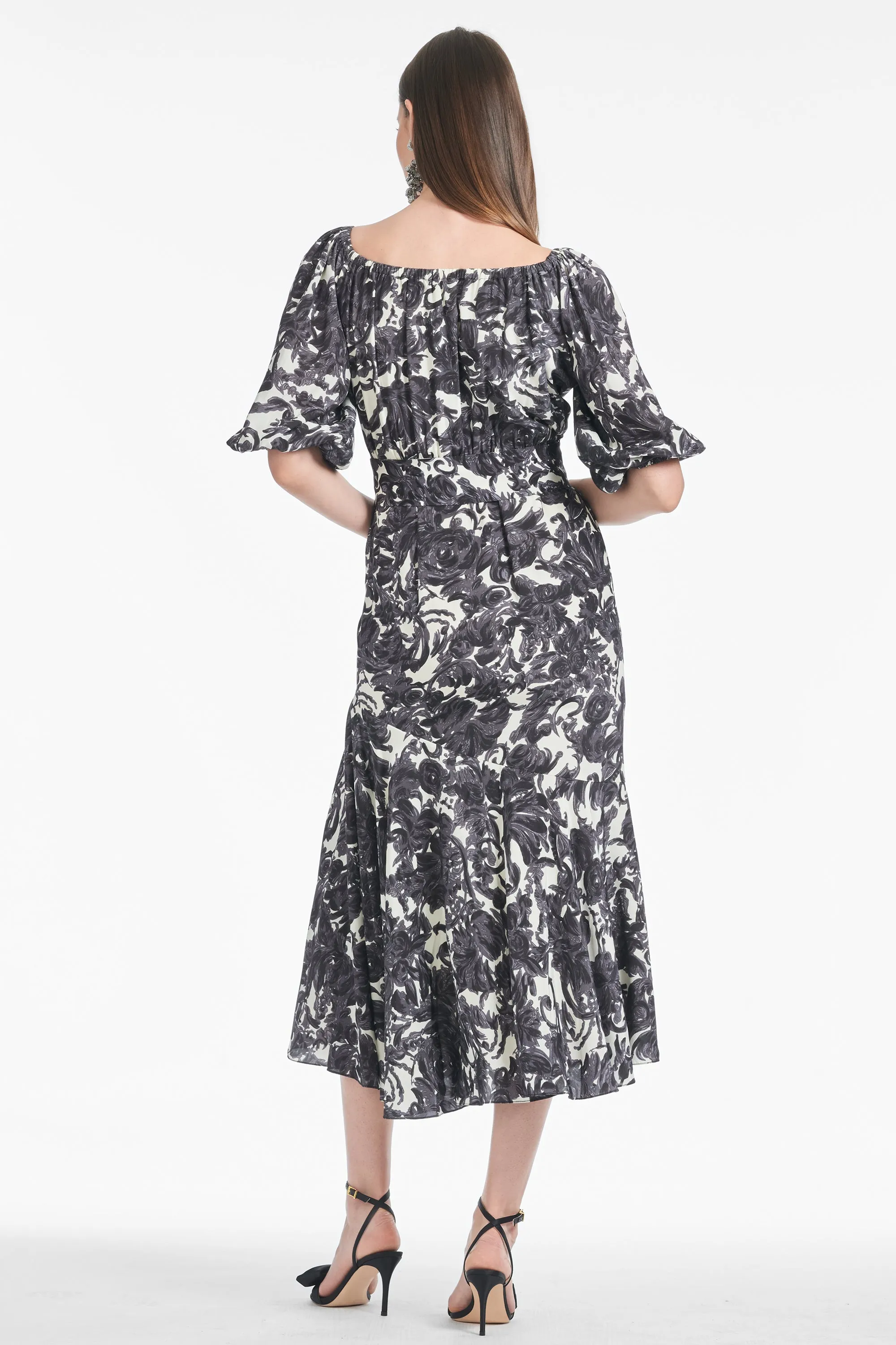 Zadi Dress - Graphic Scroll - Final Sale