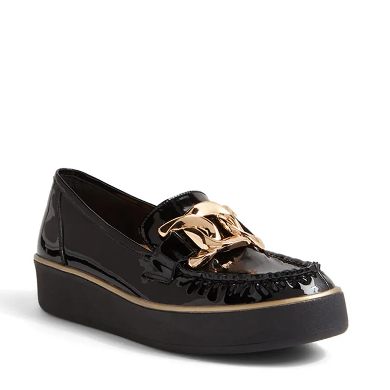 ZURINA W - BLACK PATENT LEATHER-BLACK SOLE